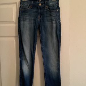 7 For All Mankind Jean Juniors Size 24  Skinny